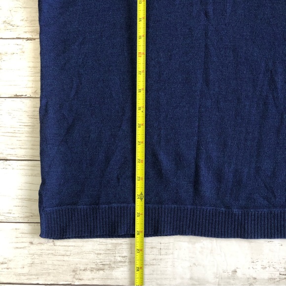 TOMMY BAHAMA 18 Golf Men 1/4 Zip Long Sleeve Pullover Knit Sweater M Merino Wool - Picture 10 of 10